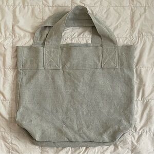 Charvet Editions Heavyweight Linen Tote Bag, Natural Color, Made in France.